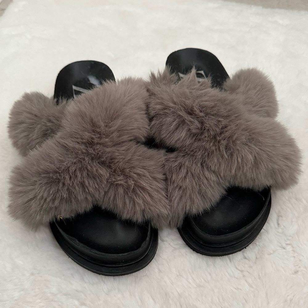 Zara Fuzzy Sandals